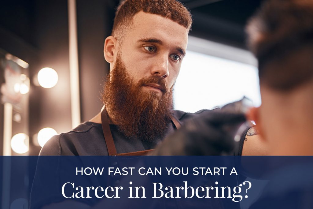 Barber cutting hair