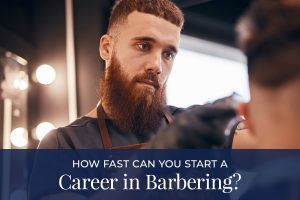 Barber cutting hair